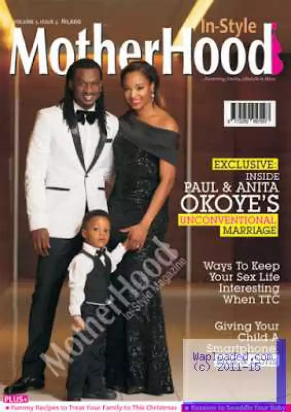 Paul Okoye, Wife & Son Cover Motherhood In-Style Magazine